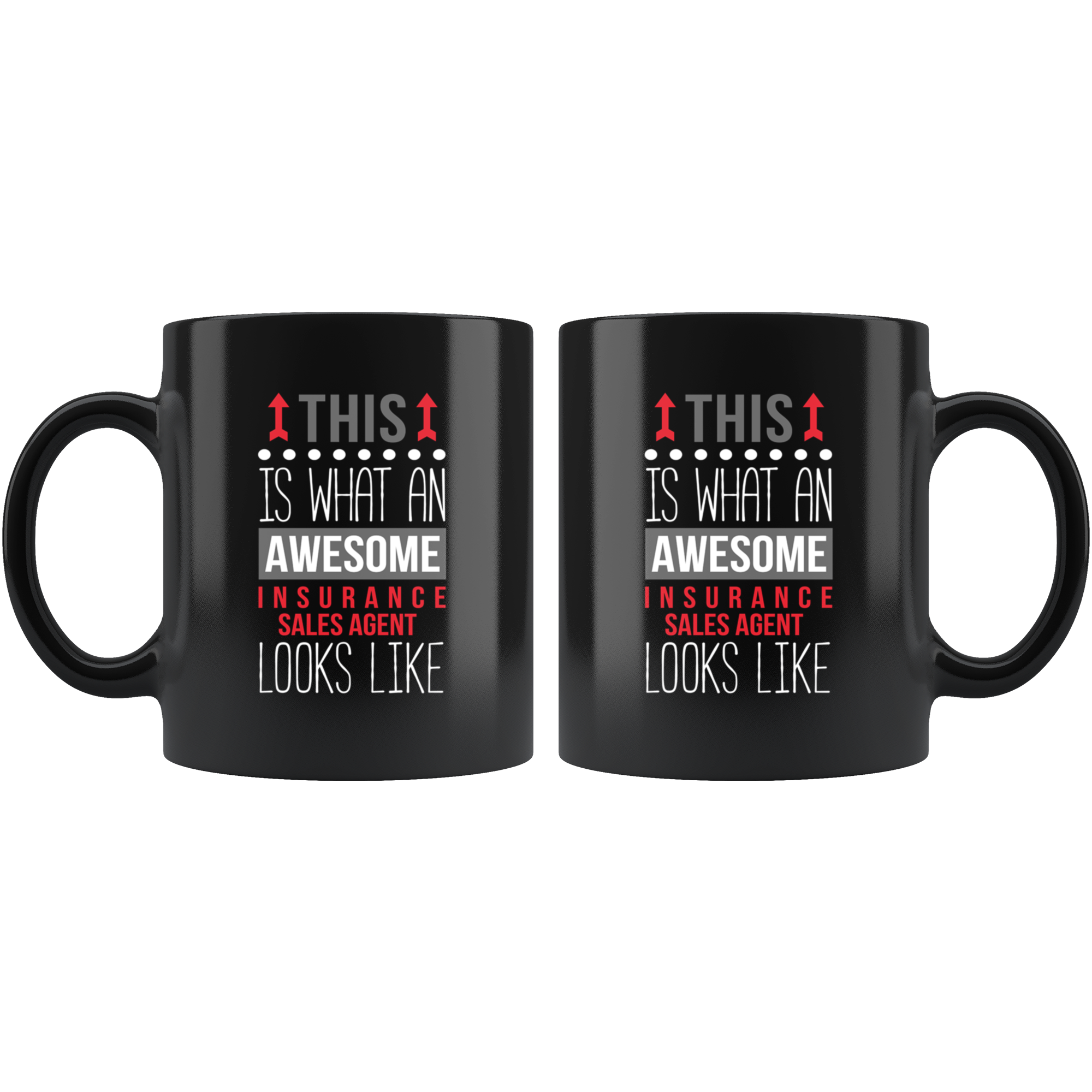 Insurance sales Agent Gift-Awesome Insurance sales Agent looks like-Insurance Sales Agent, Black Coffee Mug, Tea Cup