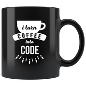 I turn coffee to code