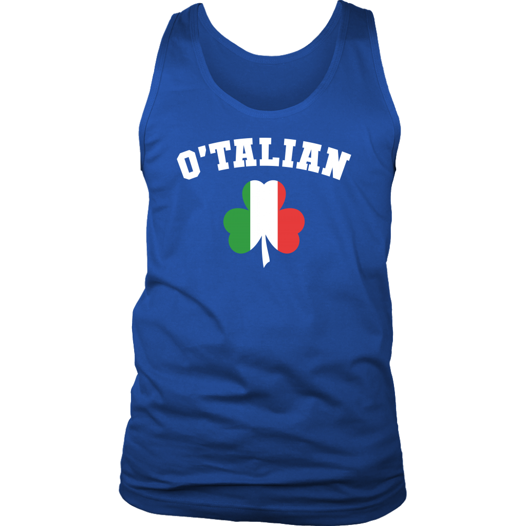 Italian O'talian St. Patrick's Gift, Birthday Present, Racerback, Tank Top, Summer Apparel