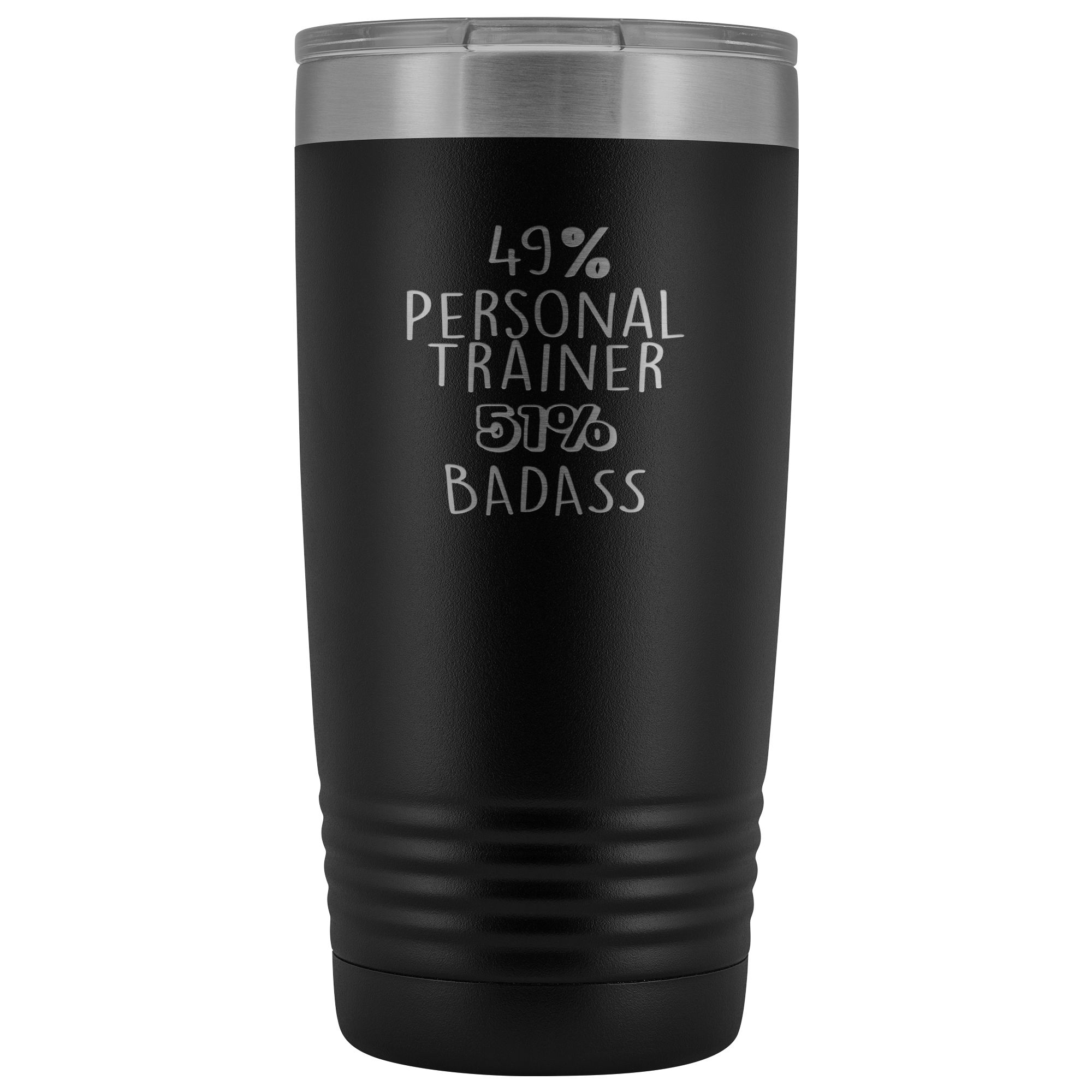 Personal Trainer Gift, 49% Personal Trainer, Badass, 20oz Tumbler, Travel mug, Coffee Tumbler, Present for Personal Trainer Colleague