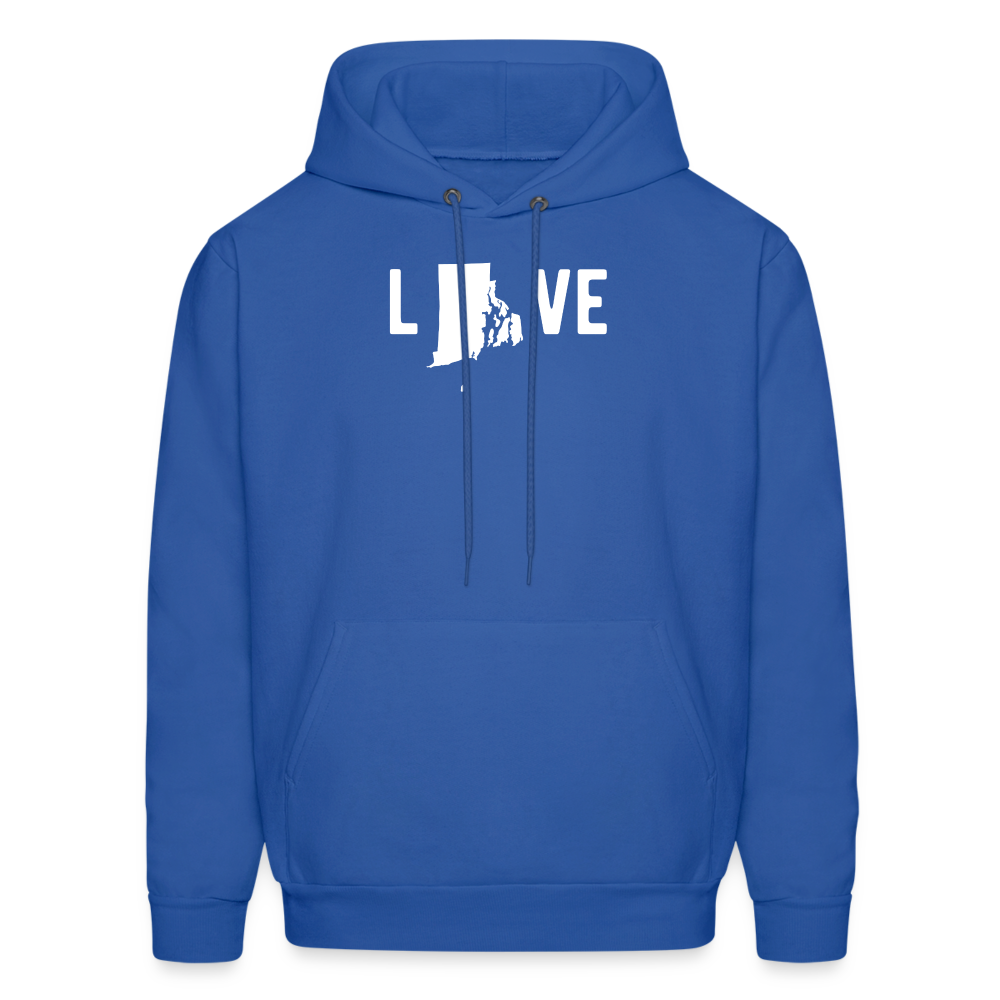 S00039 Rhode Island - Love Men's Hoodie - royal blue