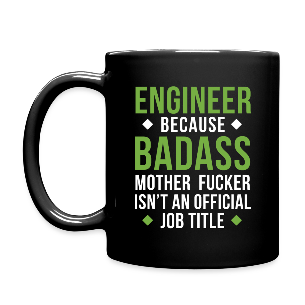 Badass Engineer Full Color Mug - black