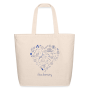 I love chemistry heart design Tote Bag - natural