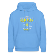 Never underestimate an old man who loves racing Unisex Hoodie - carolina blue