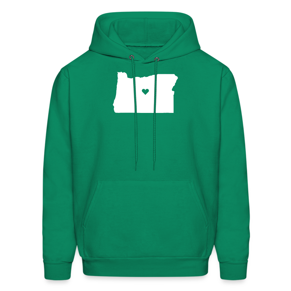 S00037 Oregon-Love  Men's Hoodie - kelly green