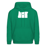 S00037 Oregon-Love  Men's Hoodie - kelly green