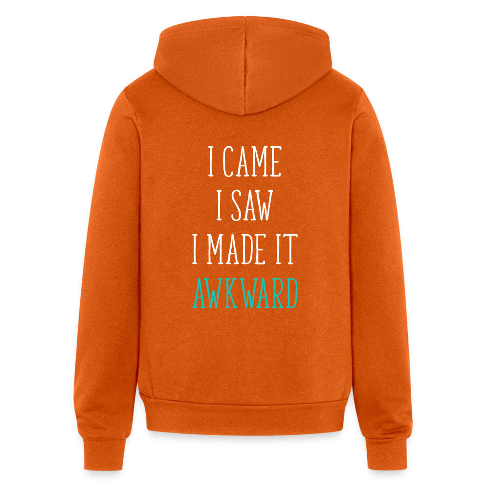 S00250 I came, I saw, I made it awkward Unisex Zip Hoodie Funny Gift - autumn
