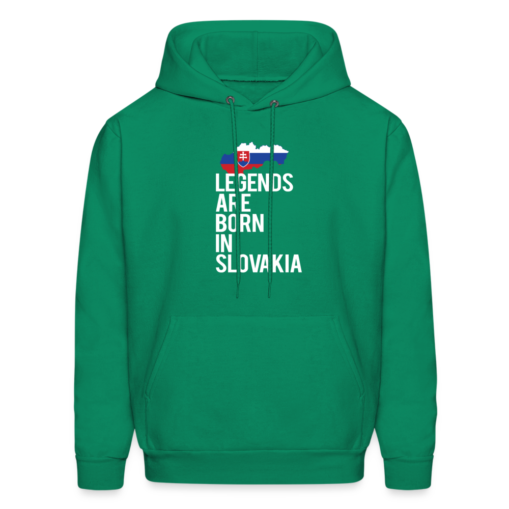 Legends are born in Slovakia Unisex Hoodie - kelly green