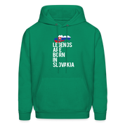 Legends are born in Slovakia Unisex Hoodie - kelly green