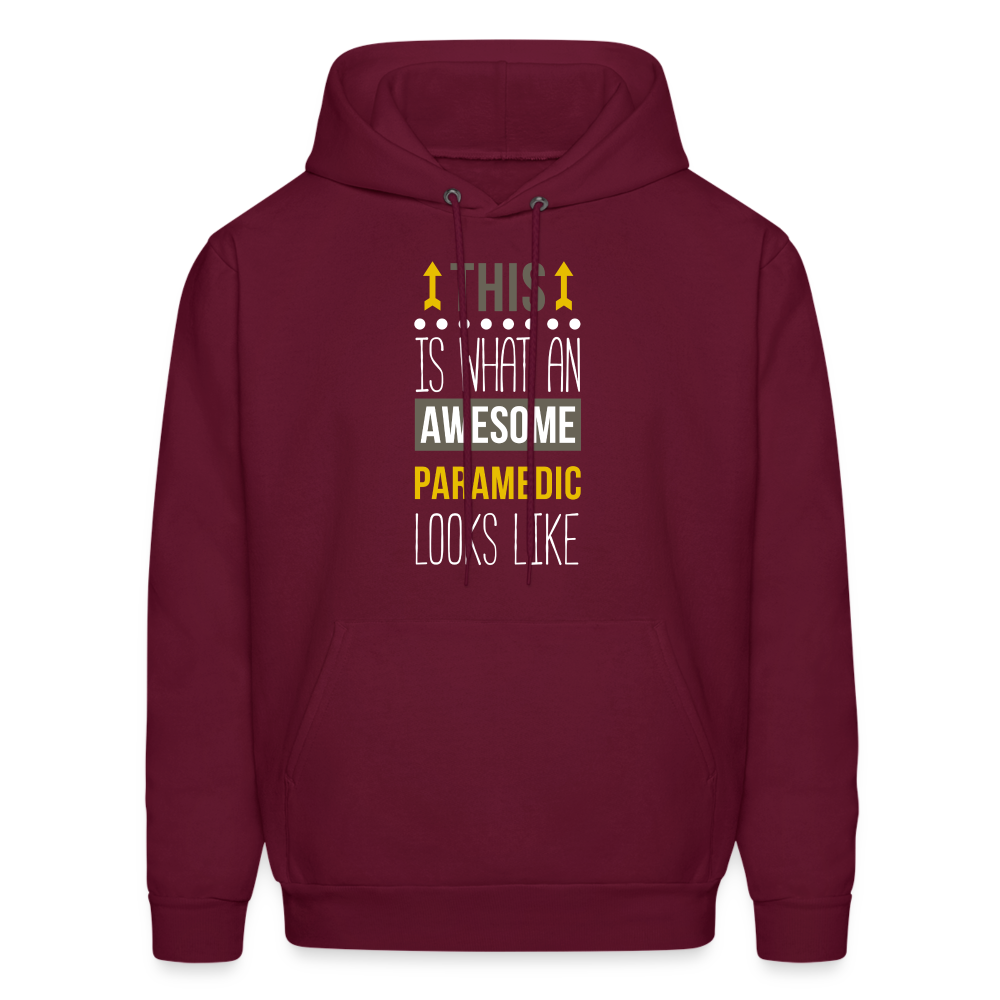 This is what an awesome Paramedic looks like  S00104 Men's Hoodie - burgundy
