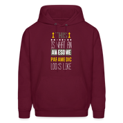 This is what an awesome Paramedic looks like  S00104 Men's Hoodie - burgundy