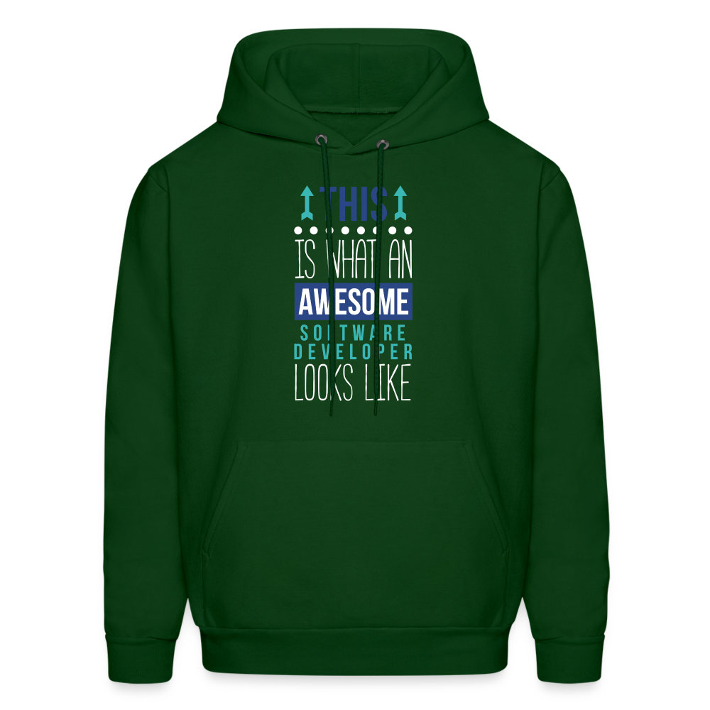 Nurse Practitioner Hoodie - This is what an awesome Nurse Practitioner looks like S00067 Men's Hoodie - forest green
