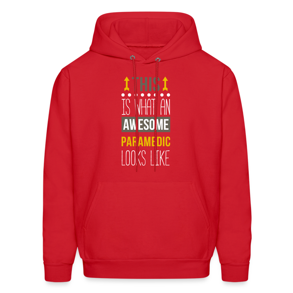 This is what an awesome Paramedic looks like  S00104 Men's Hoodie - red