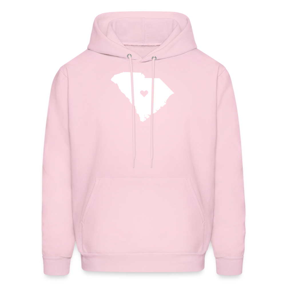 S00040 South Carolina-Love  Men's Hoodie - pale pink