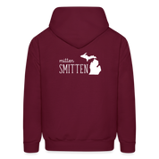 S00022 Michigan Mitten smitten Men's Hoodie - burgundy