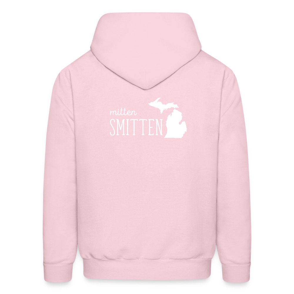 S00022 Michigan Mitten smitten Men's Hoodie - pale pink