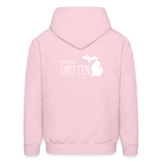 S00022 Michigan Mitten smitten Men's Hoodie - pale pink