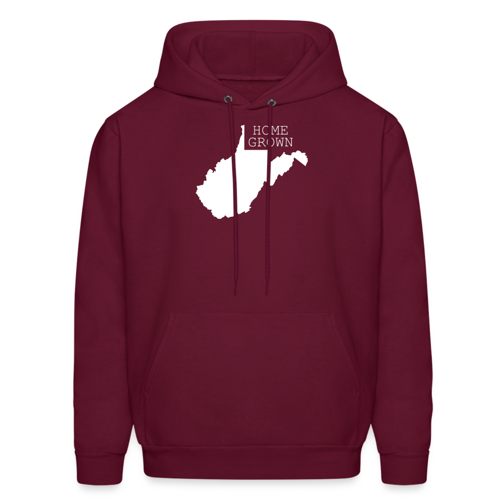 S00048 West Virginia- Home grown Men's Hoodie - burgundy