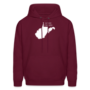 S00048 West Virginia- Home grown Men's Hoodie - burgundy