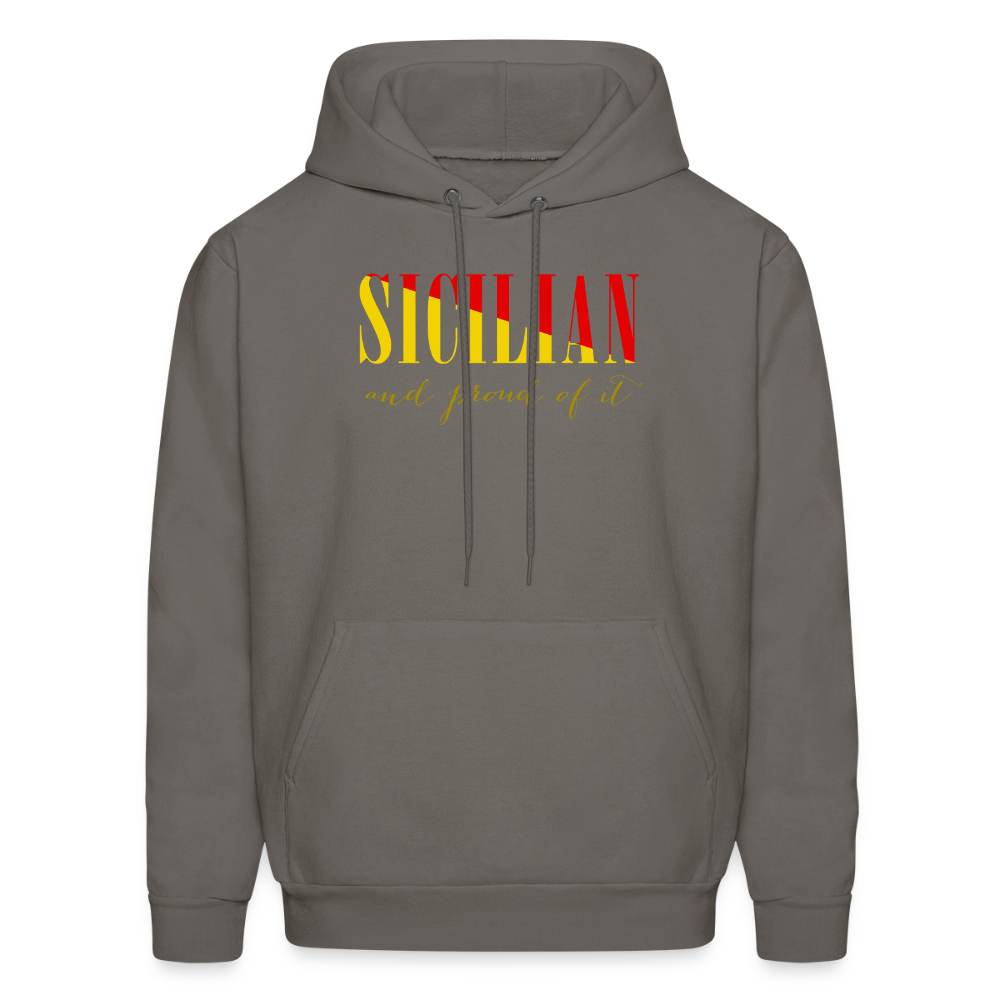 Sicilian and proud of it Unisex Hoodie - asphalt gray