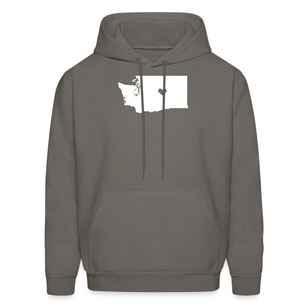 S00047 Washington -Love Men's Hoodie - asphalt gray
