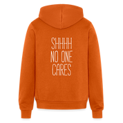 S00248  Shhh no one cares Unisex Zip Hoodie Funny Gift - autumn