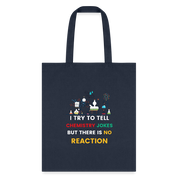 Chemistry jokes tote bag new design 2025 - navy