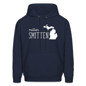 S00022  Personalizable Michigan Mitten smitten Gift, Unisex Longsleeve, Hoodie, Crewneck long sleeve, Sweatshirt, JerseyMen's Hoodie - navy