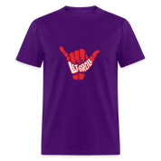 S00347 BJJ Let's roll Gift, Woman's tee, Unisex T-shirt, V-neck, Summer ApparelUnisex Classic T-Shirt - purple