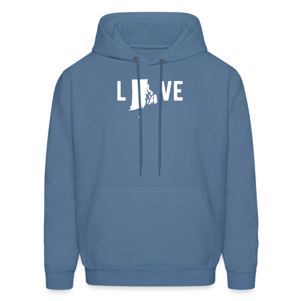 S00039 Rhode Island - Love Men's Hoodie - denim blue