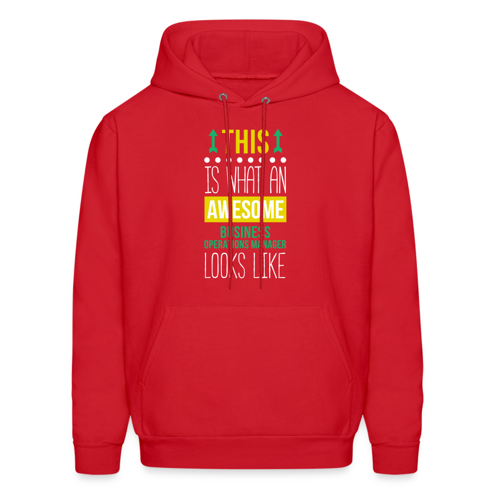 This is what an awesome Business operations manager looks like  S00080 Men's Hoodie - red