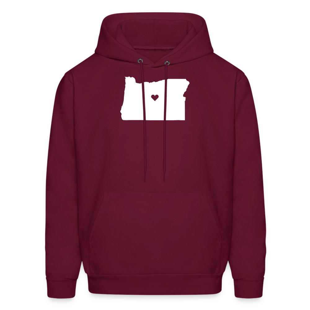 S00037 Oregon-Love  Men's Hoodie - burgundy