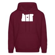 S00037 Oregon-Love  Men's Hoodie - burgundy
