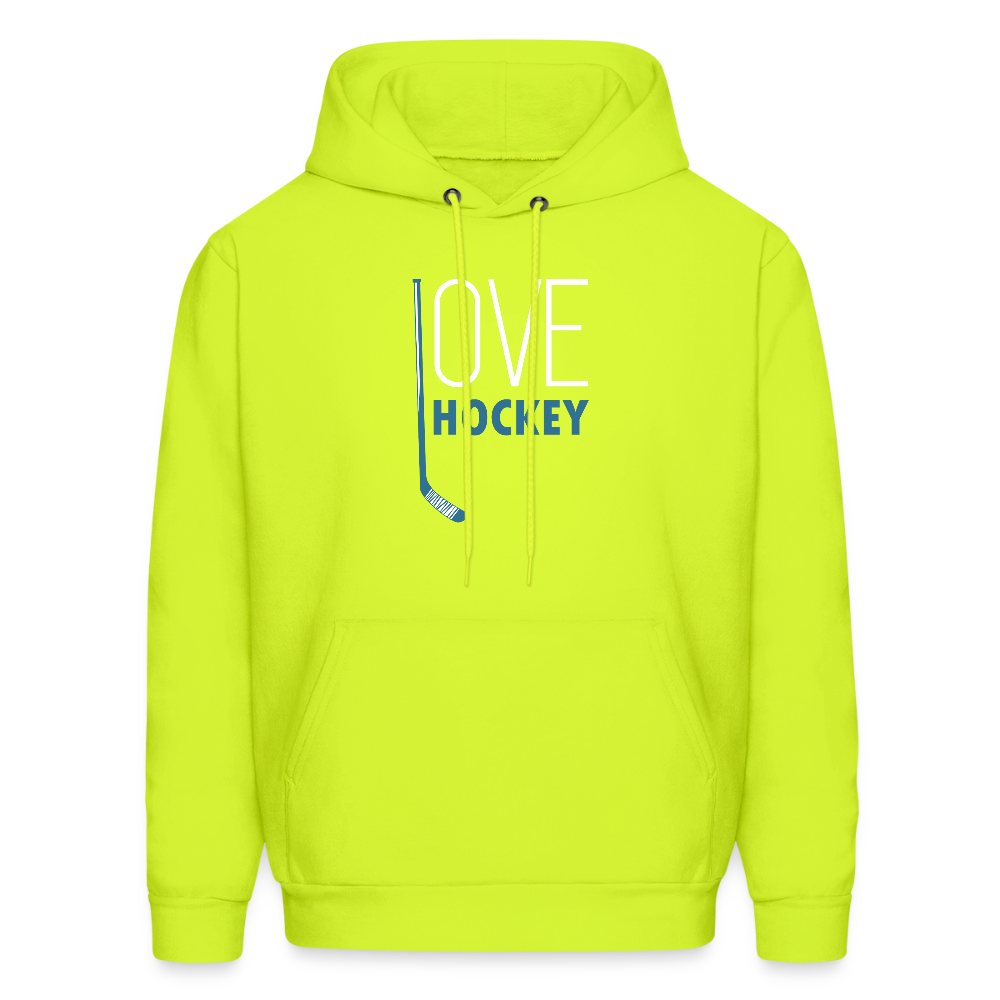 Love Hockey Hoodie S00294 - safety green