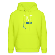Love Hockey Hoodie S00294 - safety green