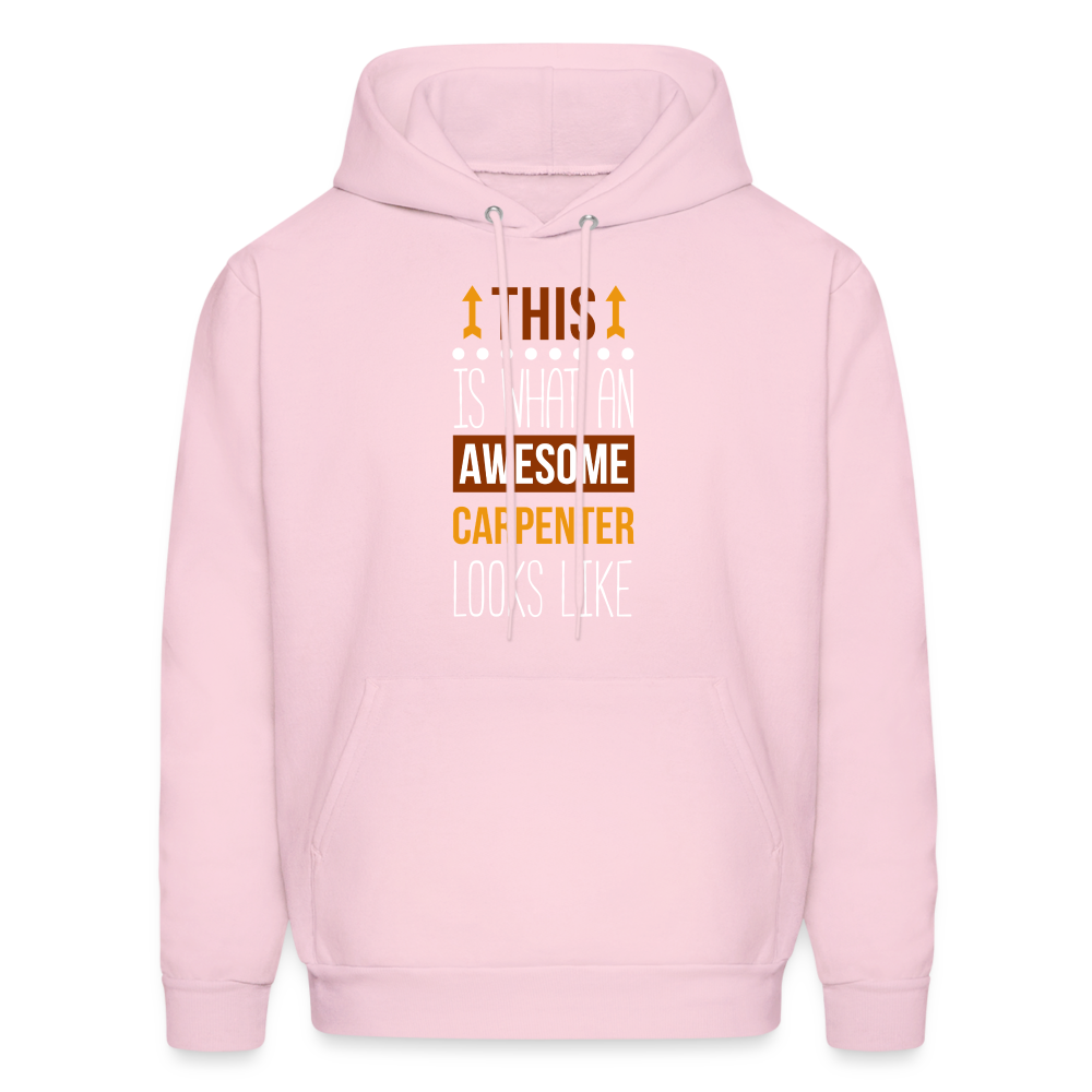 Carpenter Hoodie - This is what an awesome Carpenter looks like  S00096 Men's Hoodie - pale pink