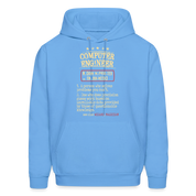 K00800  Computer Engineer Hoodie - Computer Engineer see also WIZARD, MAGICIAN, Computer Engineer GifMen's Hoodie - carolina blue