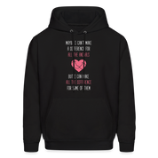 Maybe I can't make a difference for all the animals, but I can make all the difference for some of them S00058 Men's Hoodie - black