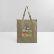 Chemistry jokes new design 2025 tote bag - khaki