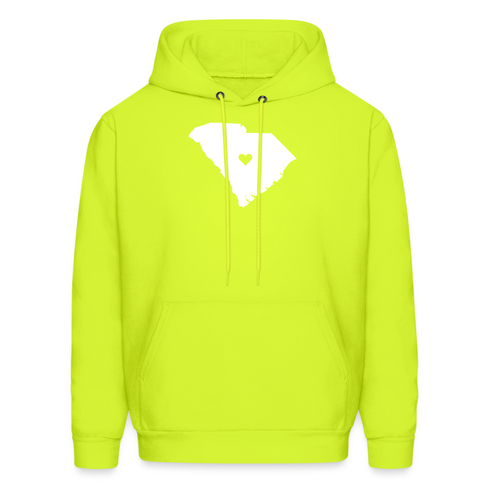 S00040 South Carolina-Love  Men's Hoodie - safety green