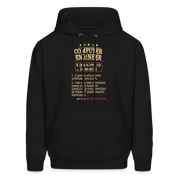 K00800   Computer Engineer Hoodie - Computer Engineer see also WIZARD, MAGICIAN, Computer Engineer Gift - black