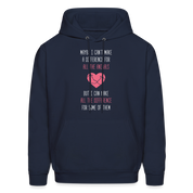 Maybe I can't make a difference for all the animals, but I can make all the difference for some of them S00058 Men's Hoodie - navy