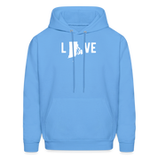 S00039 Rhode Island - Love Men's Hoodie - carolina blue