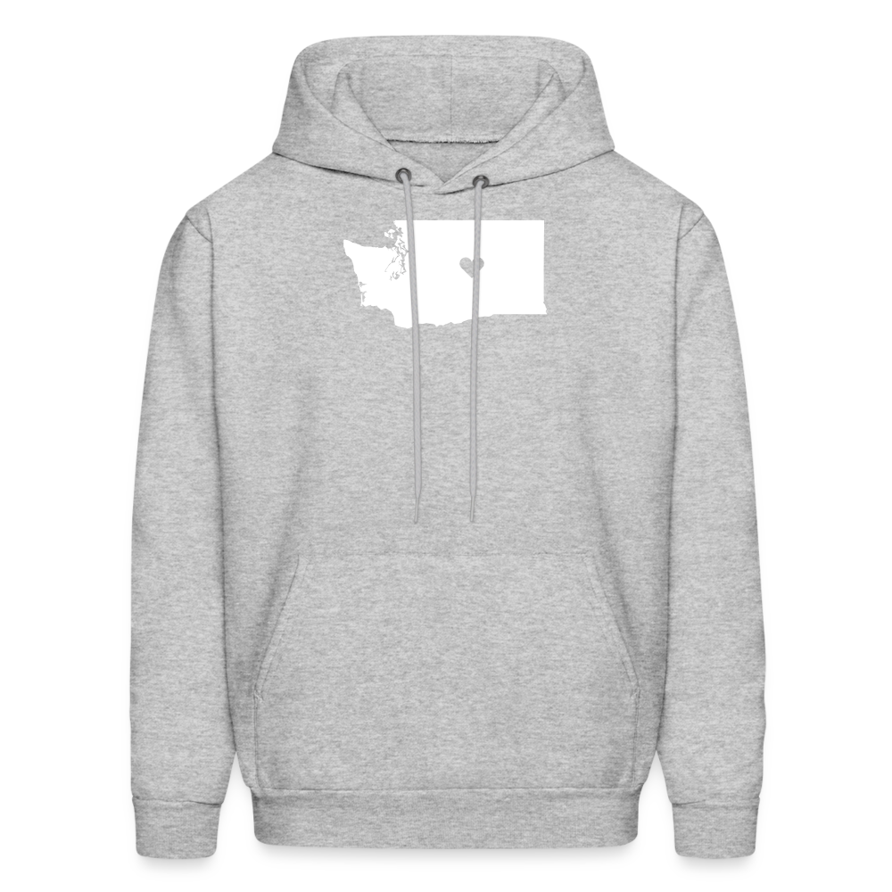 S00047 Washington -Love Men's Hoodie - heather gray