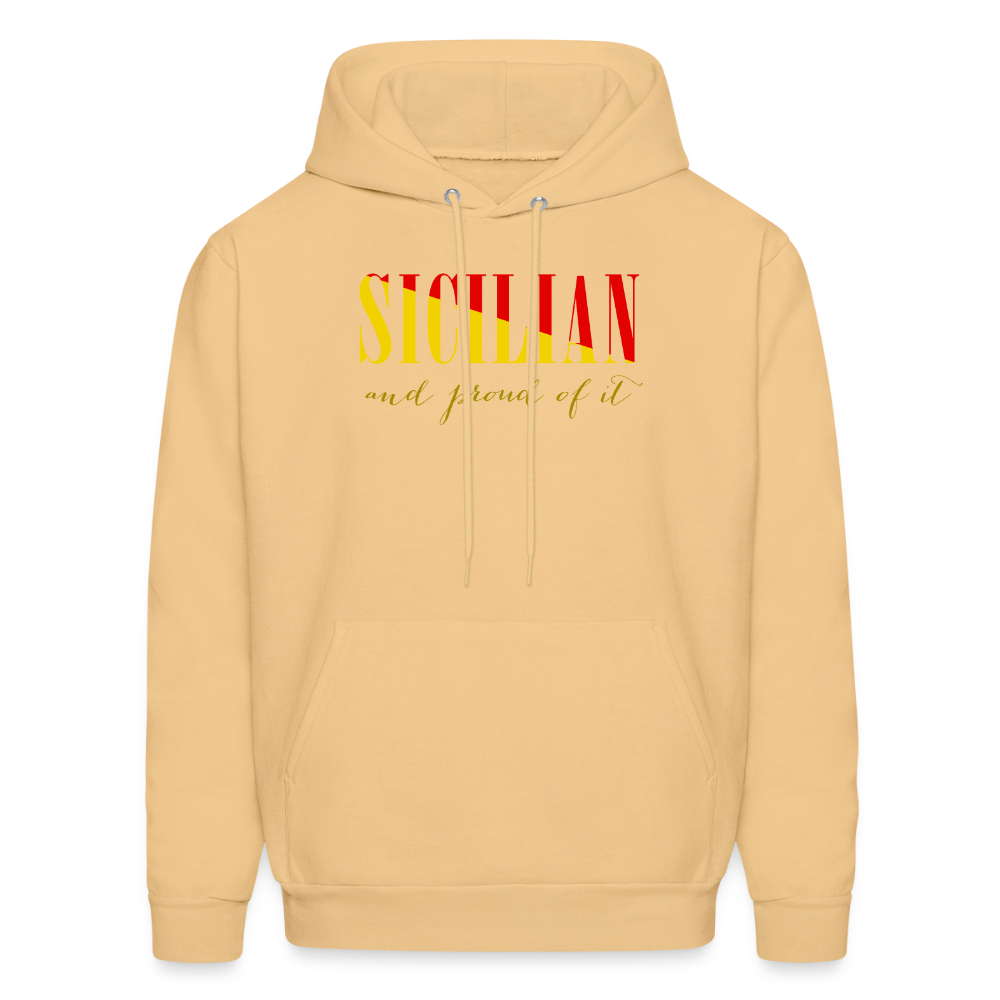 Sicilian and proud of it Unisex Hoodie - light gold 