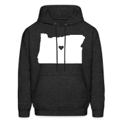 Oregon Love Hoodie - charcoal grey