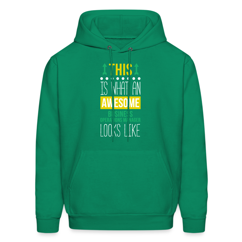 This is what an awesome Business operations manager looks like  S00080 Men's Hoodie - kelly green
