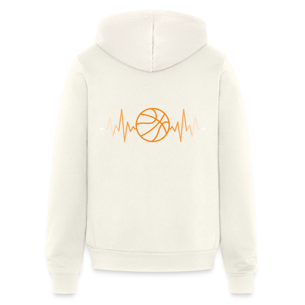 Basketball Unisex Zip Hoodie S00174 - vintage white