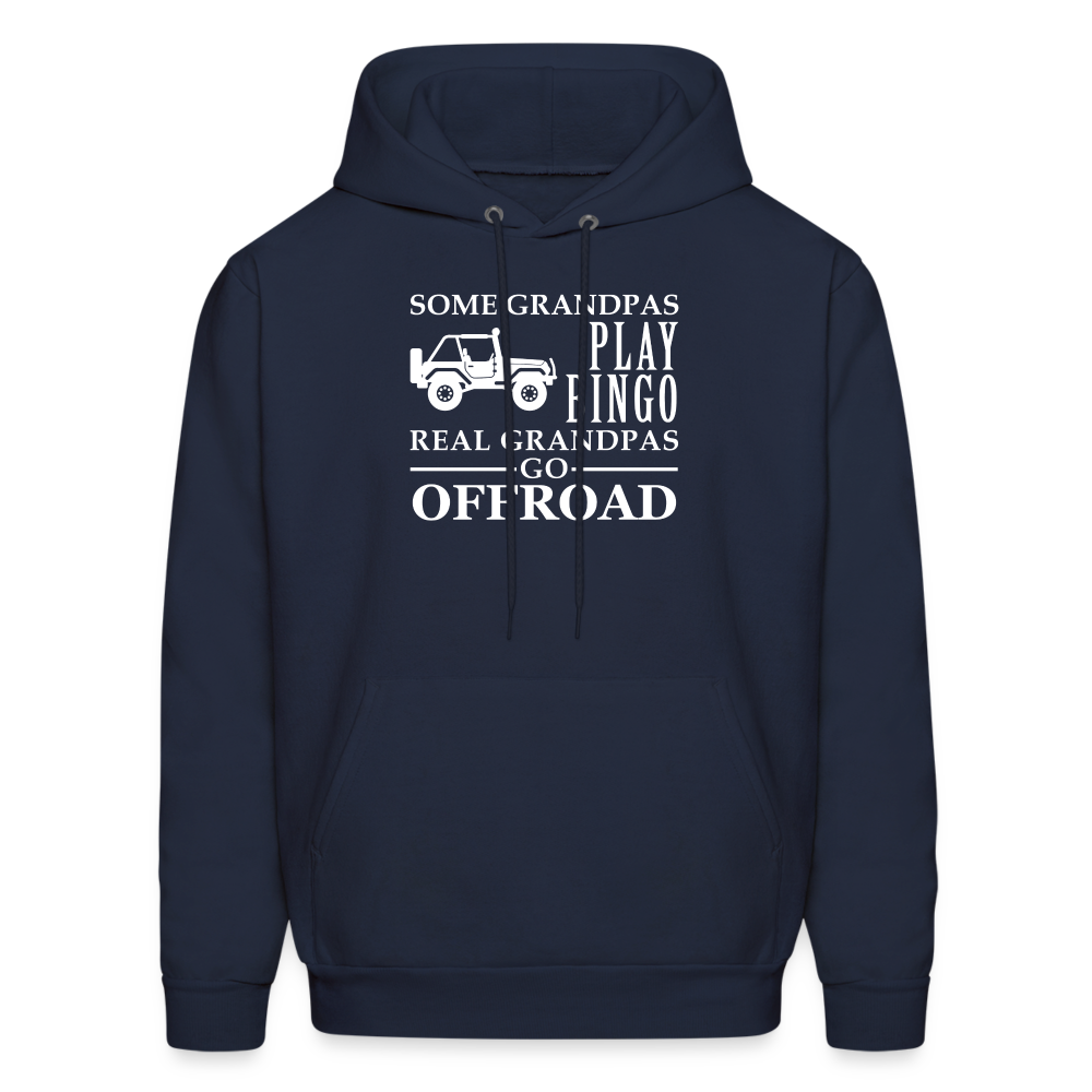 K00008 Some Grandpas play bingo, real Grandpas go Off-road  Men's Hoodie - navy