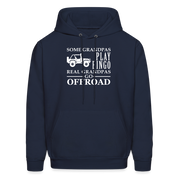 K00008 Some Grandpas play bingo, real Grandpas go Off-road  Men's Hoodie - navy